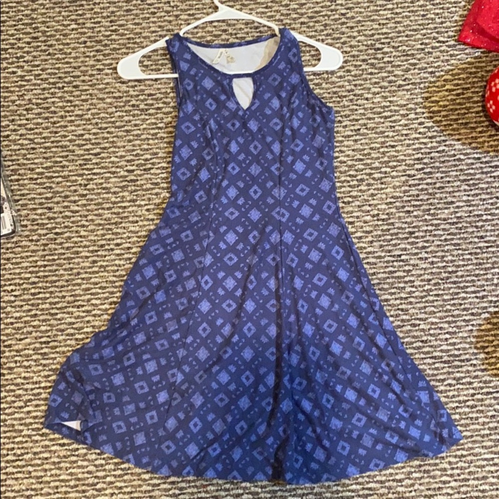 Blue Patterned Dress